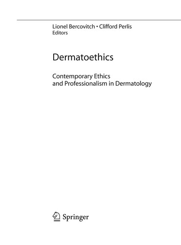 Cover for Dermatoethics