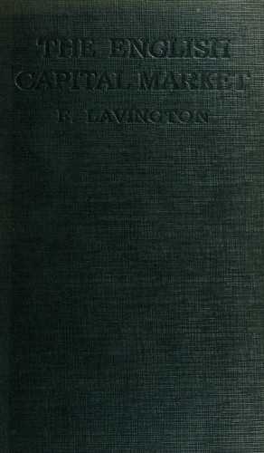 Cover for The English capital market