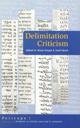 Cover for Delimitation Criticism (Pericope I: Scripture as Written and Read in Antiquity, 1)
