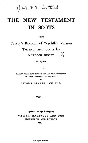 Cover for Scot. Text S.