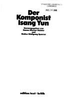 Cover for Der Komponist Isang Yun