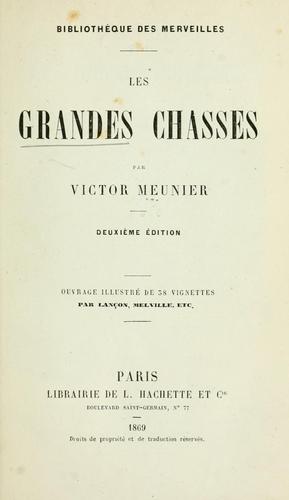 Cover for Les grandes chasse
