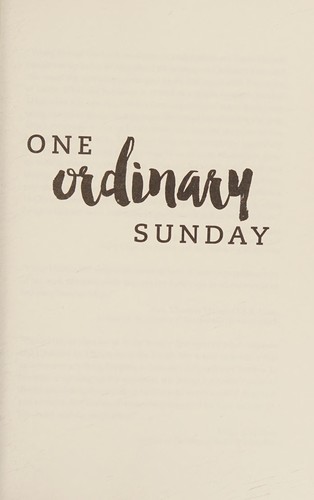 Cover for One ordinary Sunday