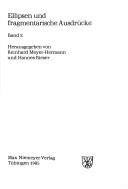 Cover for Ellipsen und fragmentarische Ausdrücke