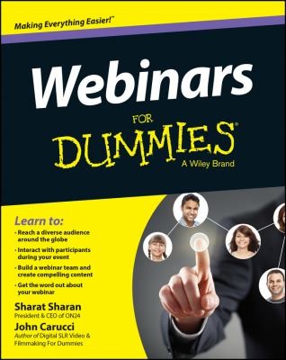 Cover for Webinars For Dummies