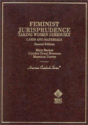 Cover for Cases and materials on feminist jurisprudence