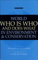 Cover for World Who Is and Does What in the Environment