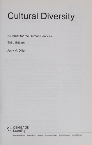Cover for Cultural Diversity - A Primer for the Human Services