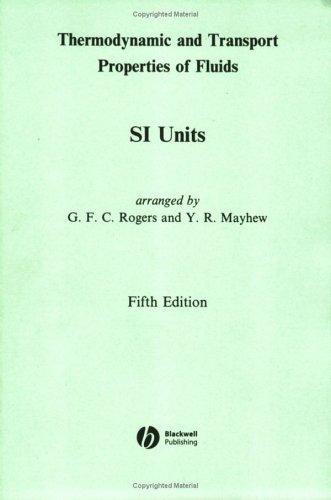 Cover for Thermodynamic and Transport Properties of Fluids