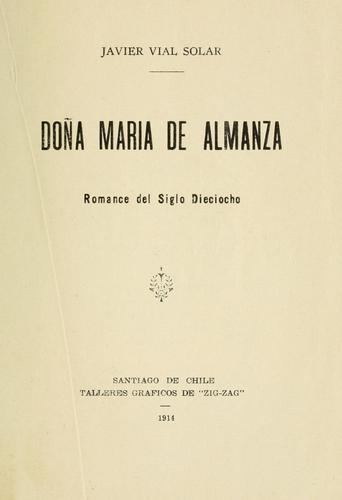 Cover for Doña María de Almanza