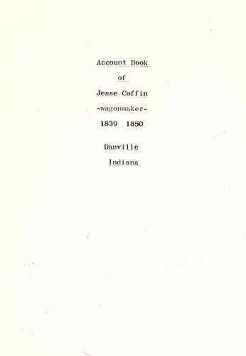 Cover for [Account book].
