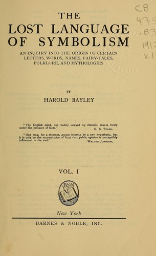 Cover for The lost language of symbolism