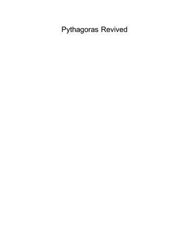 Cover for Pythagoras revived