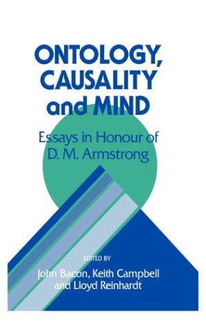 Cover for Ontology, causality, and mind