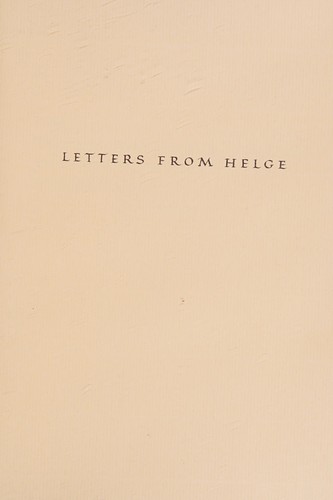 Cover for Letters from Helge