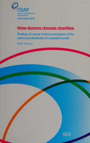 Cover for How donors choose charities