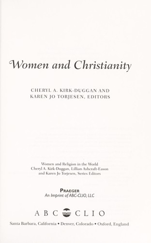 Cover for Women and Christianity