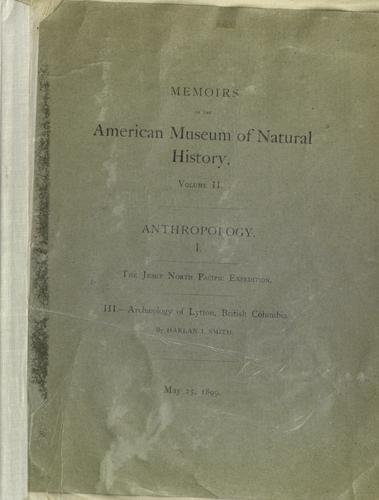 Cover for Archaeology of Lytton, British Columbia