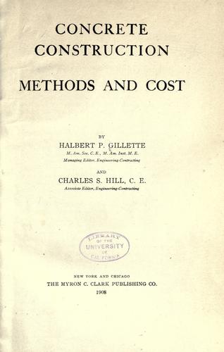 Cover for Concrete construction