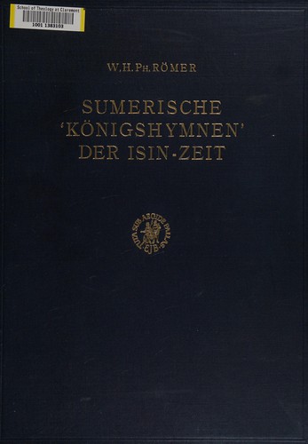 Cover for Sumerische 'Königshymnen' der Isin-Zeit