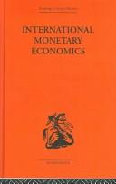 Cover for International monetary economics