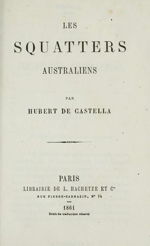 Cover for squatters australiens