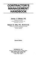 Cover for Contractor's management handbook