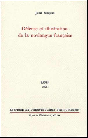 Cover for Défense et illustration de la novlangue française