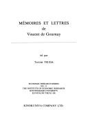 Cover for Mémoires et lettres de Vincent de Gournay