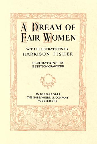 Cover for A dream of fair women