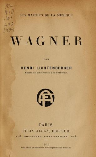 Cover for Wagner