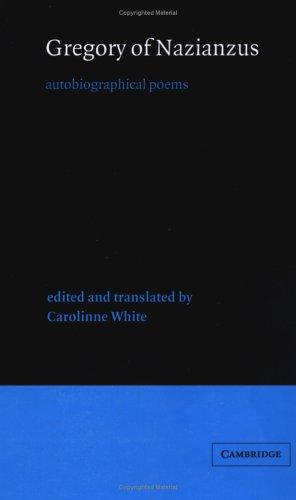 Cover for Gregory of Nazianzus, autobiographical poems