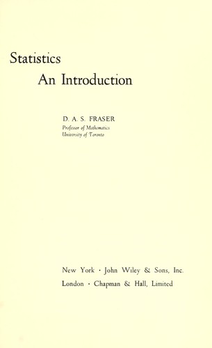 Cover for Statistics