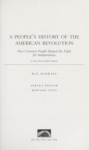 Cover for A people's history of the American Revolution