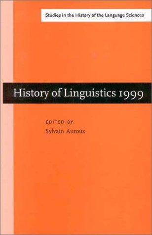 Cover for History of Linguistics 1999