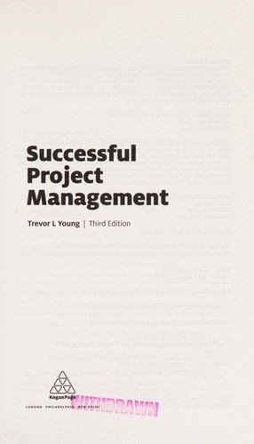 Cover for Successful project management