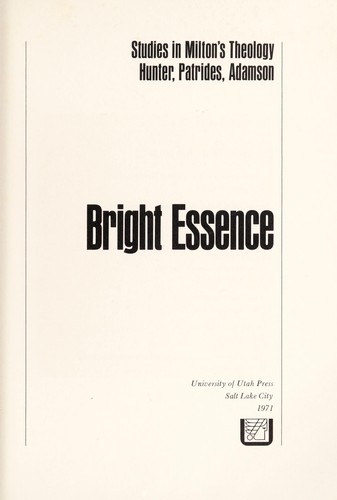 Cover for Bright essence