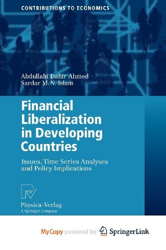 Cover for Financial Liberalization in Developing Countries