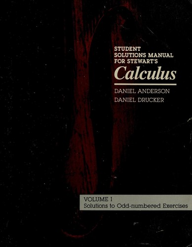 Cover for Student Solutions Manual for Stewart's Calculus
