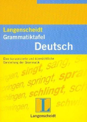 Cover for Langenscheidts Grammatiktafel