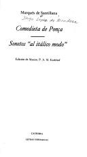 Cover for Comedieta de Ponça ; Sonetos "al itálico modo"