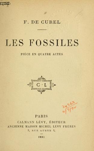 Cover for Les fossiles