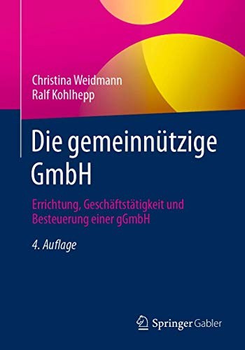 Cover for Die gemeinnützige GmbH