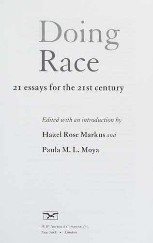 Cover for Doing race