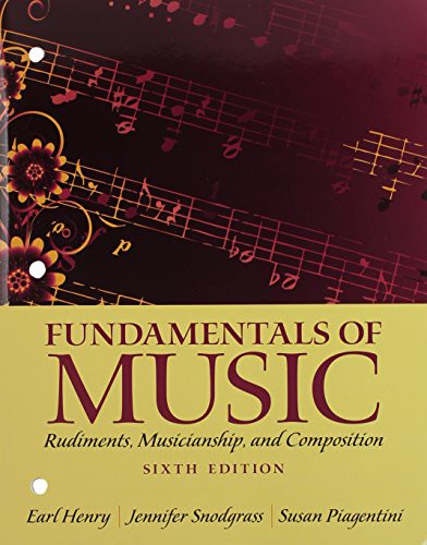 Cover for Fundamentals of Music : Rudiments, Musicianship, and Composition; CD for fundamentals of Music