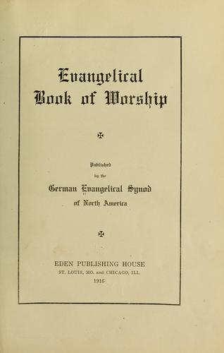 Cover for Evangelical book of worship