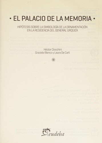 Cover for El palacio de la memoria