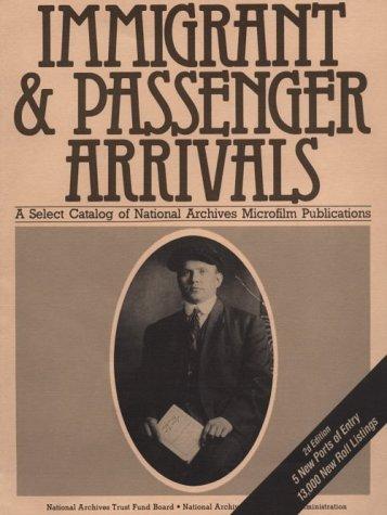 Cover for Immigrant and passenger arrivals