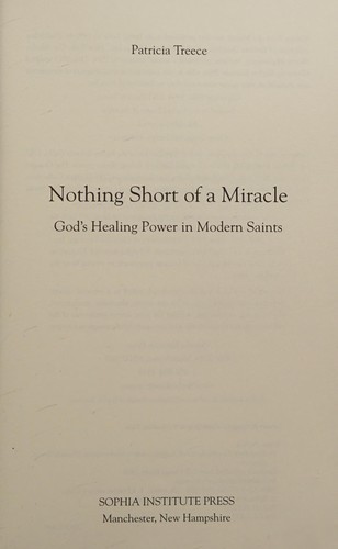 Cover for Nothing short of a miracle