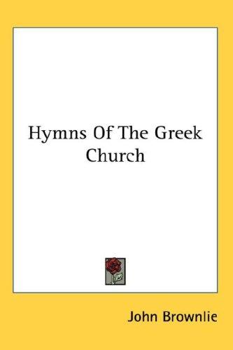 Cover for Hymns Of The Greek Church